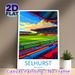 Selhurst Park Stadium Football Stadium Painting Poster, Vibrant Stylized Graphic Poster, Eye-catching Sports Venue Artwork Ideal For Home, Sports_maomaolike.com