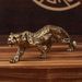 Cross-Border Hot Sale Brass Chinese Style Leopard Antique Ornament Office Desk Portable Plaything Vintage Collectible_maomaolike.com