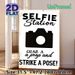 Selfie Station Painting Poster, Vintage Minimalist Typography & Camera Graphic Poster, Fun Photo Prompt To Liven Up Gatherings, Ideal For Parties_maomaolike.com