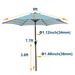 9FT TILT UMBRELLA With Stripes Fabric_maomaolike.com