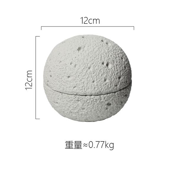 Cross-Border Candle Container Empty INS Support Filling Cement Aromatherapy Wax Cup With Lid High Appearance Suitable For Bedroom_maomaolike.com