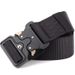 HOT New Genuine Tactical Quick Release Outdoor Military Soft Real Nylon Canvas Sports Accessories Men and Women Black Belt_maomaolike.com