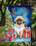 Pekingese Christmas Reindeer Garden Flag Mailbox Flag Decorative Yard Flag Banner Outside Patio Artwork Yard Flower Beds, Garden Size, Multicolor_maomaolike.com