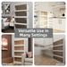 573QT 4-Pack 35.4'' Wide Transparent Plastic Storage Cabinets For Closet Organizers And Storage, Folding Storage Box, Stackable Storage Bins With Open Front Door_maomaolike.com
