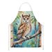 Oriental Bay Owl Apron Cooking Kitchen Server Baking Crafts Gardening For Adult Women Men, Unisex, Large, Multicolor_maomaolike.com