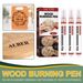 Jue-Fish Wood Burning Pen Set Wood Marker Kids Diy Branding Brush Burning Wood Marker Set_maomaolike.com