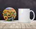 Sunflowers In Watercolor Large Sandstone Coasters Pack Of 4 Absorbent Round Coasters Decor Gifts For Men Or Women, 4 In, Multicolor_maomaolike.com