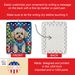 Maltipoo Christmas Reindeer Porcelain Ornament Christmas Tree Hanging Decorations For Home Christmas Holiday, Rectangle, Gift, Multicolor_maomaolike.com