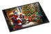Weimaraner And Santa Claus Doormat Front Door Mat Indoor Outdoor Rugs For Entryway, Non Slip Washable Low Pile, 24H X 36W_maomaolike.com