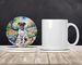 Boxer Spring Path Large Sandstone Coasters Pack Of 4 Absorbent Round Coasters Decor Gifts For Men Or Women, 4 In, Multicolor_maomaolike.com