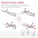 6' Artificial Pencil Christmas Tree, Slim Xmas Tree With 390 Realistic Branch Tips And Plastic Stand, White_maomaolike.com