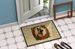 Belgian Malinois Christmas Flowers Doormat Front Door Mat Indoor Outdoor Rugs For Entryway, Non Slip Washable Low Pile, 24H X 36W_maomaolike.com