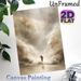 Religious Moses Parting The Red Sea Painting Poster, Soft-toned Ethereal Misty Scene Poster, Serene Spiritual Artwork Ideal For Home, Prayer Room_maomaolike.com