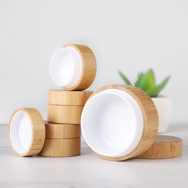 5g 10g 15g 20g 30g 50g Bamboo Jar Nail Art Mask Cream Refillable Empty Cosmetic Makeup Container Bottle Storage Box_maomaolike.com