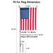 Garden Flag Stand Flagpole Weatherproof Wrought Iron Coated Yard Flag Holder For Yard Flag Party Banner Fits 11.8x17.7in Flag_maomaolike.com