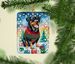 Rottweiler Christmas Porcelain Ornament Christmas Tree Hanging Decorations For Home Christmas Holiday, Rectangle, Gift, Multicolor_maomaolike.com