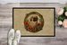 Pekingese Christmas Flowers Doormat Front Door Mat Indoor Outdoor Rugs For Entryway, Non Slip Washable Low Pile, 24H X 36W_maomaolike.com