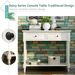 Daisy Series Console Table Traditional Design With Two Drawers And Bottom Shelf_maomaolike.com