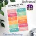 Bilingual Months Of The Year Painting Poster, Colorful Watercolor-style Spanish-English Months Display Poster, Supports Language Learning, Suitable_maomaolike.com