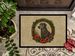 Scottish Deerhound Christmas Flowers Doormat Front Door Mat Indoor Outdoor Rugs For Entryway, Non Slip Washable Low Pile, 24H X 36W_maomaolike.com