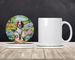 Welsh Springer Spaniel Spring Path Large Sandstone Coasters Pack Of 4 Absorbent Round Coasters Decor Gifts For Men Or Women, 4 In, Multicolor_maomaolike.com