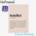 Teacher Definition Painting Poster, Minimalist Typography Poster, Elegant Text-based Design Honoring Educators, Ideal Decor For Classroom, Office Or_maomaolike.com