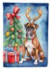 Boxer Christmas Reindeer Garden Flag Mailbox Flag Decorative Yard Flag Banner Outside Patio Artwork Yard Flower Beds, Garden Size, Multicolor_maomaolike.com