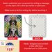 Bernese Mountain Dog King Of Mardi Gras Porcelain Ornament Christmas Tree Hanging Decorations For Home Christmas Holiday, Rectangle, Gift, Multicolor_maomaolike.com