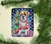 Boxer Christmas Porcelain Ornament Christmas Tree Hanging Decorations For Home Christmas Holiday, Rectangle, Gift, Multicolor_maomaolike.com