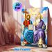 Holy Trinity Painting Poster, Vibrant Orthodox Religious Icon Style Poster, Solemn Spiritual Artwork Ideal For Church, Home Prayer Space_maomaolike.com