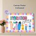 Hydration Station Painting Poster, Colorful Cartoon-style Water Bottle Themed Poster, Serves As A Gentle Reminder To Stay Hydrated, Suitable For_maomaolike.com