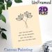 Lotus & Positive Affirmation Painting Poster, Minimalist Line Art Poster, Soothing Uplifting Message Ideal For Bedroom, Living Room, Meditation Area_maomaolike.com