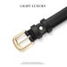 Women's Fashion Pin Buckle Thin Real Luxury Soft Women With Cargo Pants Jeans Windproof PU Belt_maomaolike.com
