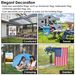 Garden Flag Stand Flagpole Weatherproof Wrought Iron Coated Yard Flag Holder For Yard Flag Party Banner Fits 11.8x17.7in Flag_maomaolike.com