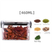 Food Grade Sealed Plastic Thickened Transparent Box Square Snack Grain Storage Jar_maomaolike.com