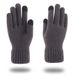 Sports Gloves Skiing Cycling Motorcycle Hiking Touch Screen Gloves Men's Gloves Warm With Fleece Thickened Finger Knitting Touch Screen_maomaolike.com
