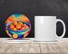 Colorful Oranges Large Sandstone Coasters Pack Of 4 Absorbent Round Coasters Decor Gifts For Men Or Women, 4 In, Multicolor_maomaolike.com