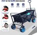 Collapsible Heavy Duty Beach Wagon Cart Outdoor Folding Utility Camping Garden Beach Cart With Universal Wheels Adjustable Handle Shopping_maomaolike.com
