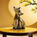 Brass Couple Raccoon Anime Cat Retro Home Office Leisure Decoration Desktop Craft Small Ornament_maomaolike.com