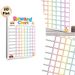 Reward Chart Painting Poster, Vibrant Cartoon Car & Cake Themed Poster, Practical Tool For Tracking Daily Behaviors, Ideal For Home Use_maomaolike.com