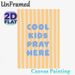 Prayer-focused Painting Poster, Pastel Yellow-White Striped Playful Lettering Poster, Warm Uplifting Design, Ideal For Prayer Rooms And Cozy Living_maomaolike.com