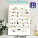 Turkish Alphabet Animal Painting Poster, Soft Watercolor Illustrated Alphabet With Matching Animals Poster, Educational Wall Decor Ideal For Home_maomaolike.com