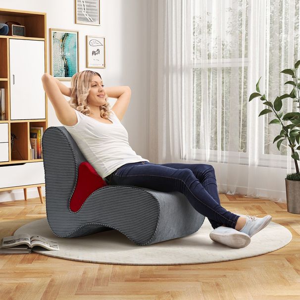 Lounge Chair For Adult,Soft 28D Sponge Core,Skin-Friendly Dutch Velvet Fabric_maomaolike.com