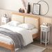 2 Tier Slim Nightstand Bedside Table With Drawer Shelf_maomaolike.com
