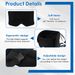 2 In 1 Travel Cotton Comfortable Neck Headrest With Eye Mask And Storage Bag 360° Support Airplane Pillow For Travelling_maomaolike.com