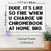Funny Chromebook Quote Painting Poster, Minimalist Bold Typography Poster, Lighthearted Relatable Humorous Text, Ideal For Home Office, Bedroom And_maomaolike.com
