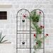 2 Pack Metal Garden Trellis 71" X 19.7" Rustproof Trellis For Climbing Plants Outdoor Flower Support Black_maomaolike.com