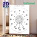 Circle Of Fifths Painting Poster, Minimalist Clear Musical Notation Poster, Practical Music Theory Reference Ideal For Music Studio, Practice Room_maomaolike.com