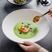 Japanese Style High-End Household Ceramic Noodle Matte Hat Plate Ramen Large Soup Salad Bowl_maomaolike.com