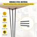24" Black Hairpin Table Legs, Set Of 4 Heavy-Duty Desk Legs With 880 Lbs Total Capacity (220 Lbs Each), 3-Rod Design For DIY Furniture, Fits Benches, Desks_maomaolike.com